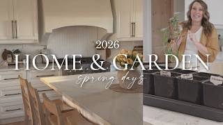 SPRING 2026 HOME AND GARDEN | Starting Seedlings, Garden Plans & Spring Days at Home