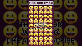 spot the different one #findtheoddone #emojichallenge #emojyfind #oddoneout #trending #viralshorts
