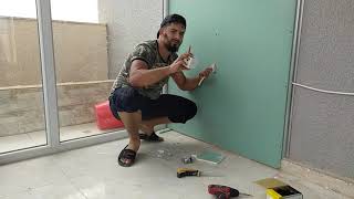 How to install a gypsum board wall step by step طريقة تركيب جدار جبس بورد خطوة بخطوة