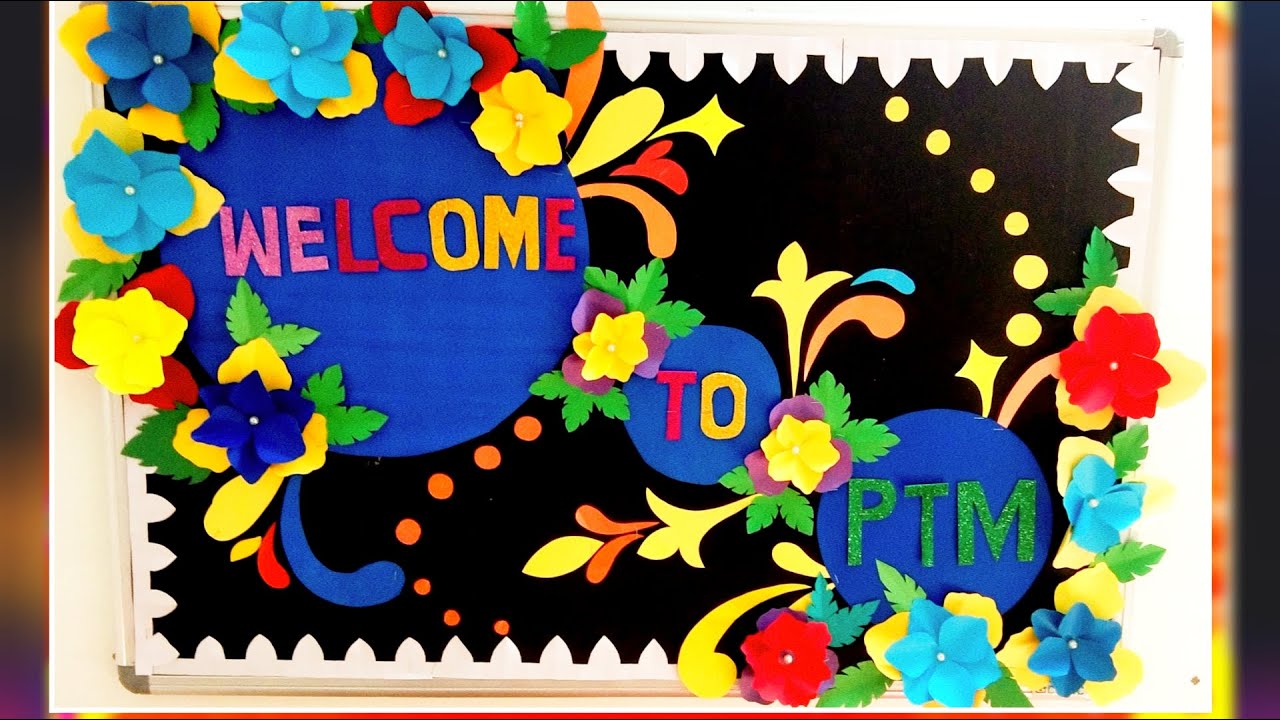 PTM bulletin board ideas for school/Welcome to PTM/PTM display board ...