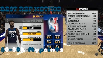 Best Post Scoring Rep Method After Patch 1.08 Touch 80-90k Mypoints By halftime