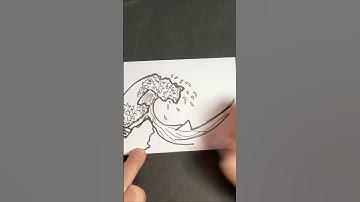 HOW TO DRAW THE GREAT WAVE OF KANAGAWA INSPIRED BY ARTIST KATSUSHIKA HOKUSAI