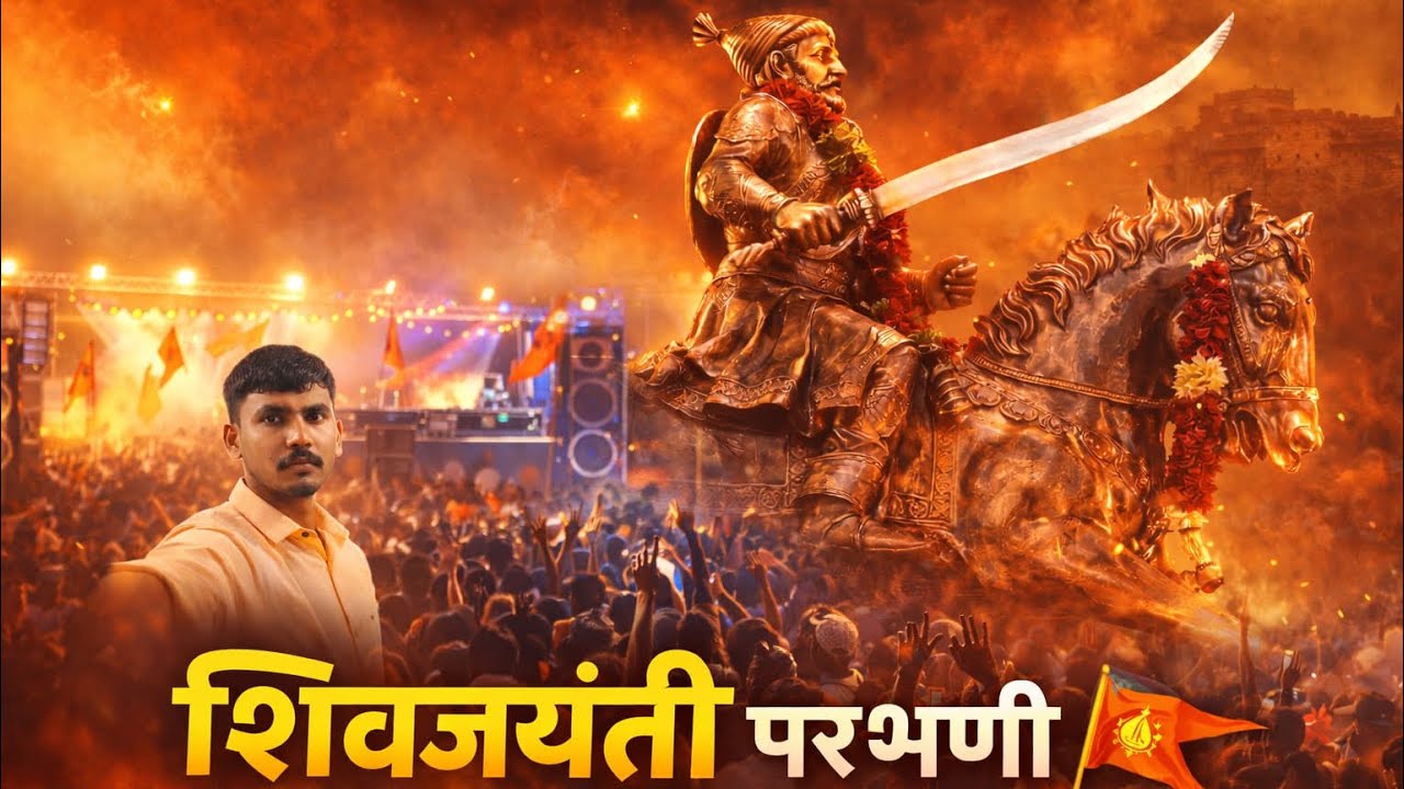 शिवजयंती परभणी 🚩। D J, मिरवणूक, पब्लिक । ShivJayanti Parbhani Vlog