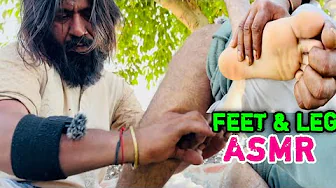ASMR FOOT AND LEG MASSAGE RELAXING BY BANGALI BABA [NO TALKING] | FOOT & LEG MASSAGE FOR SLEEP |ASMR