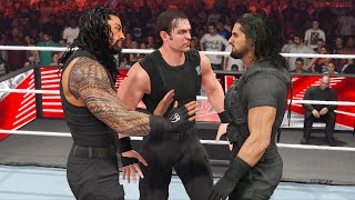 WWE 2K24 The Shield Battle For WWE Championship Roman Reigns Vs Seth Rollins Vs Dean Ambrose screenshot 2