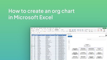 How to quickly create an org chart in Microsoft Excel