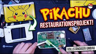 Nintendo 3DS XL Pikachu Edition retten! Display defekt & Gehäuse stark beschädigt