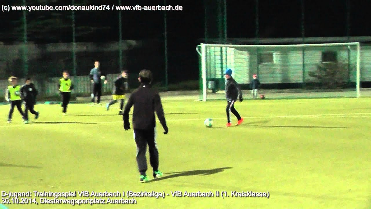 D-Jugend: Trainingsspiel VfB Auerbach I - VfB Auerbach II am 30.10.2014