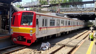 東京メトロ6000系 6029F Cawang駅 Arrival of the train to the station quickly