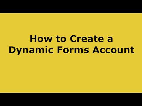 Dynamic forms tutorial