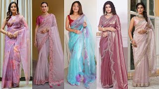 Top Trending New Organza Saree Collection 2025/Soft Organza Saree/Fancy Organza Saree/Saree Fashion screenshot 4