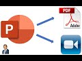How to Convert PowerPoint to PDF and Video.