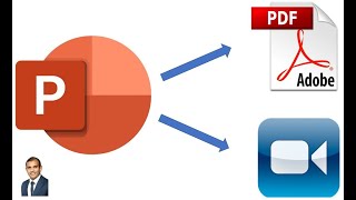 كيفية تحويل PowerPoint إلى PDF والفيديو.