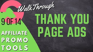 [GrooveFunnels WalkThrough] Affiliate Tools #9: Thank You Page Ads