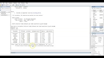 How to test for cross-sectional dependence in Stata.