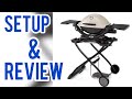 Weber Q1200 :  Portable Cart Setup And  Review / How to assemble weber q portable cart