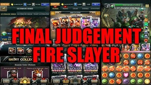 Legendary Game Of Heroes: Final Judgement Event Gameplay/Team Testing (Fire Slayer)