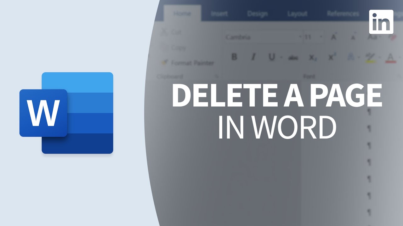 how do you delete a page in microsoft word 2013