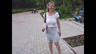 Russian Mom in See through Skirt