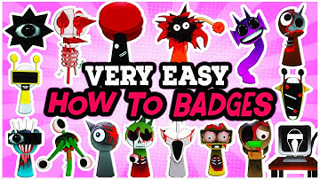 Roblox | How to get all 16 Badges in Sprunki Simulator 3D - PHASE 3 ANIMATED