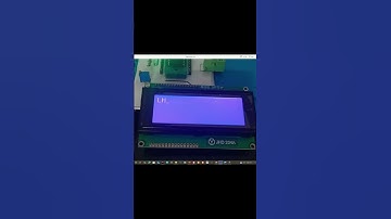 Shifting text on LM016 LCD using PIC16F877A. #electronics #coding #microcontroller