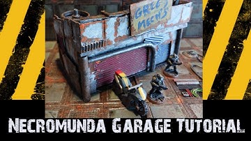 How To Make a NECROMUNDA Garage Building SUPER EASY & Great For Any Post-Apocalyptic Wargames!