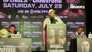 Terence Crawfords Trainer Brian Bomac Mcintyre Says They Could Ko Errol Spence The Mandatory