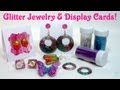 glitter resin jewelry