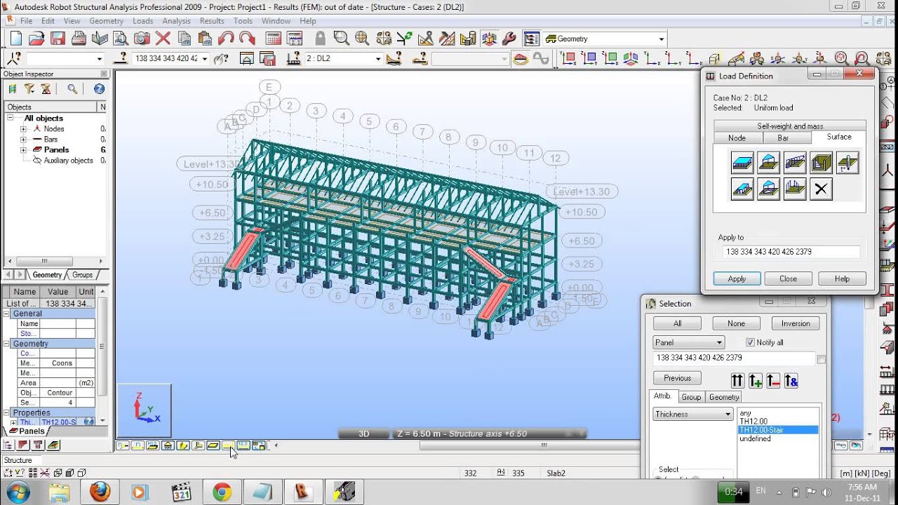 Robot Structural Analysis 2014- Design School building part3 - YouTube