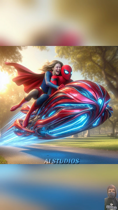 Superheroes getting Superbikes ❤️🔥 #spiderman #marvel #dccomics