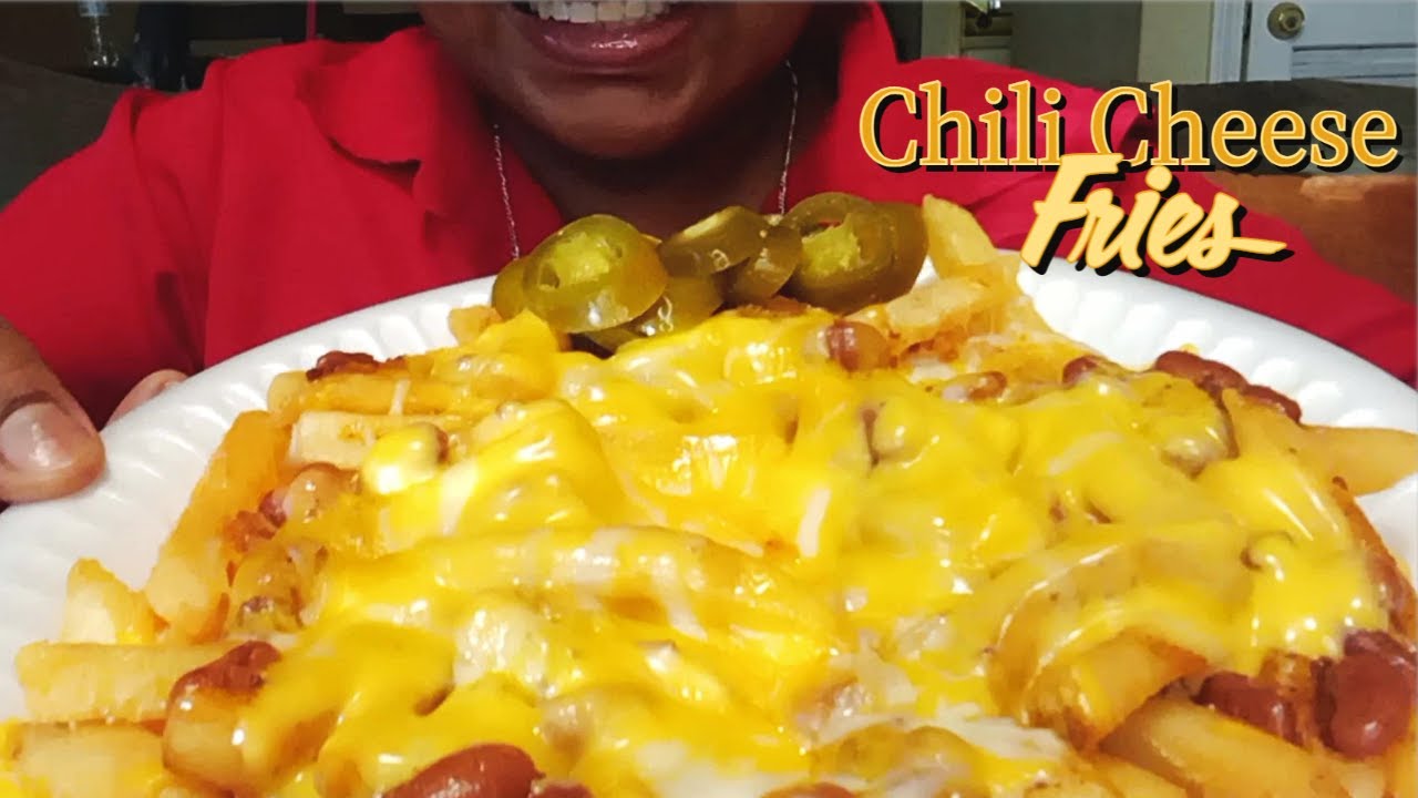 ASMR HOMEMADE CHILI CHEESE FRIES MUKBANG YouTube