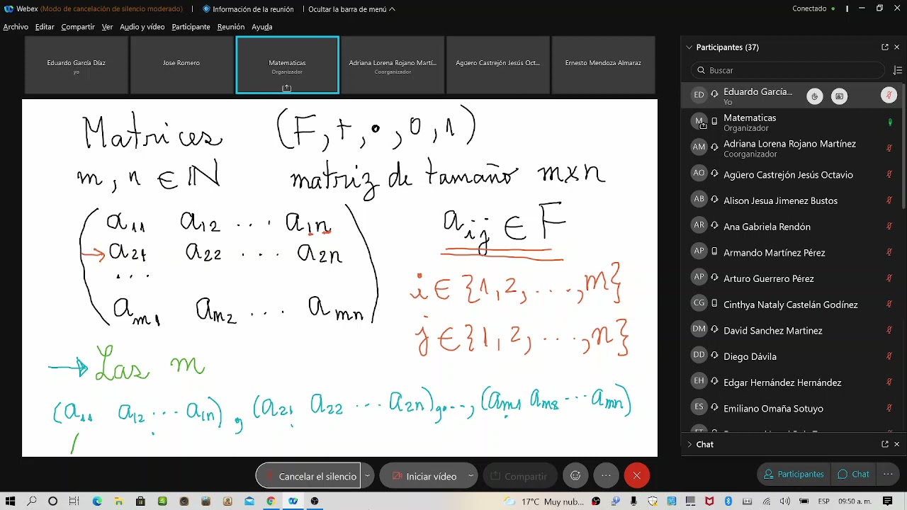 Álgebra II ESFM. Clase 1.