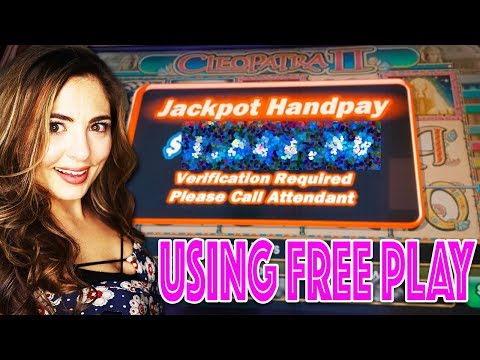 $40 BET HANDPAY JACKPOT on Cleopatra 2 with FREEPLAY!