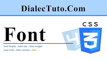 11. Cours CSS3 : Font (propriétés typographiques)