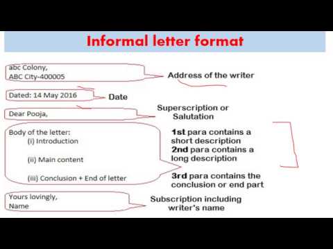 informal letter for ssc