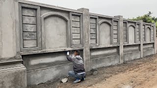 How to make a professional wall, using sand and cement