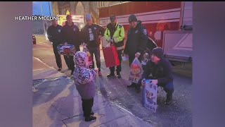 East Liverpool, Ohio firefighters spread holiday cheer to Za'kari, boy with rare disorder