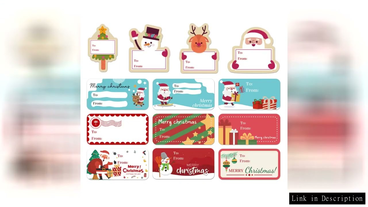 26pcs-130pcs Christmas Stickers Self-adhesive Seal Labels Christmas Tree Multi-use Merry Christmas S