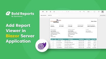 Add Report Viewer (Classic) to a Blazor Server Application using Bold Reports v4 2 52