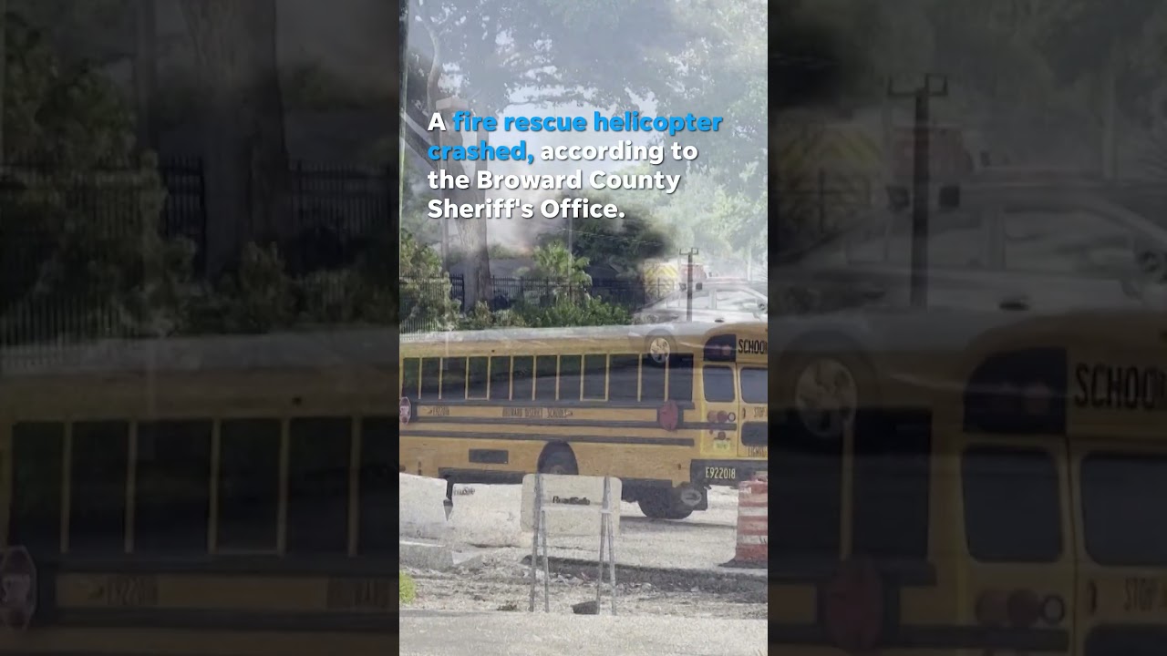 Fire rescue helicopter crashes near Fort Lauderdale #Shorts