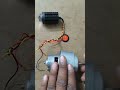 dc motor electric generator project //#shortvideo