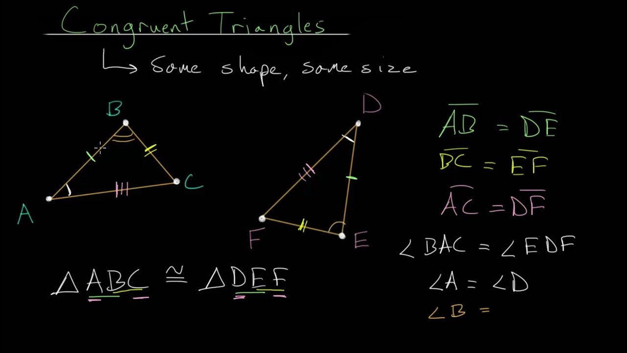 Congruent Triangles YouTube