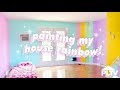 🌈🏠 PAINTING MY HOUSE RAINBOW 🏠🌈