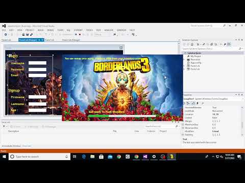 Visual Basic Game Loading/Login and Sign-up