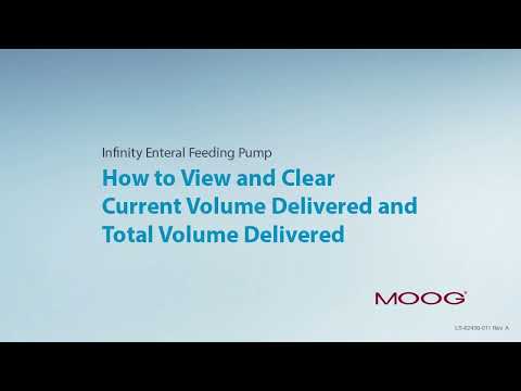 11) Volume Delivered in Infinity Enteral Feeding Pump