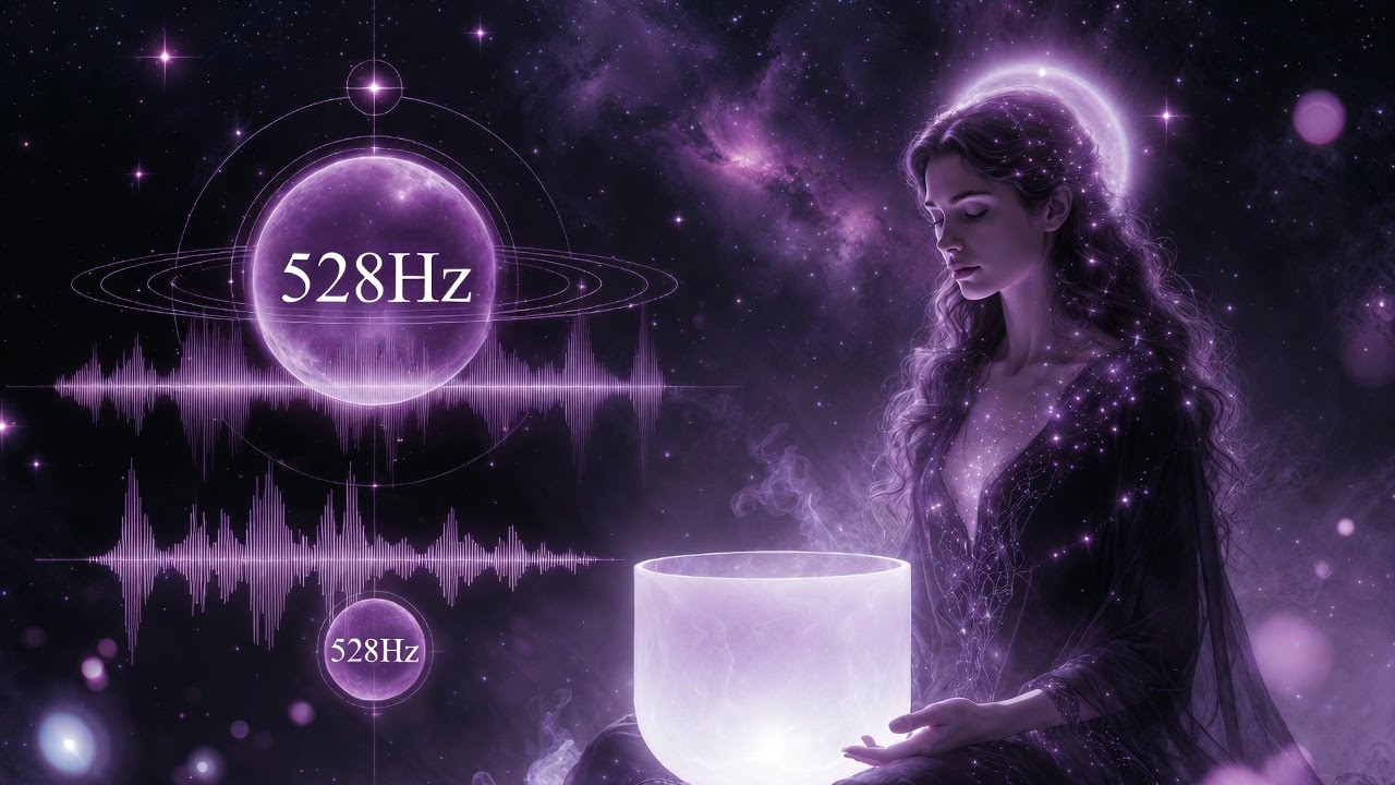 528Hz Crystal Singing Bowls Sound Bath | 2 Hours Deep Sleep No Talking ASMR