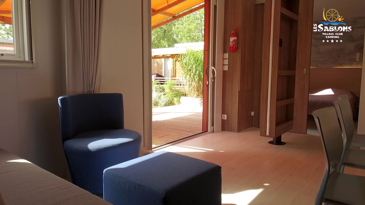 Location MOBILE-HOME TAOS VIP quartier OUSTALET Camping  Village Club LES SABLONS ***** bord de mer