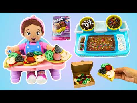 Feeding Ms. Rachel Pizza Dinner & Ice Cream Dessert!