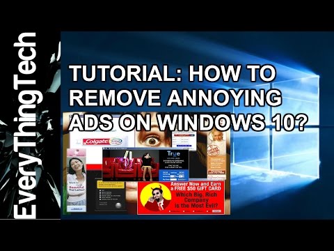 How to remove annoying Ads on windows 10?
