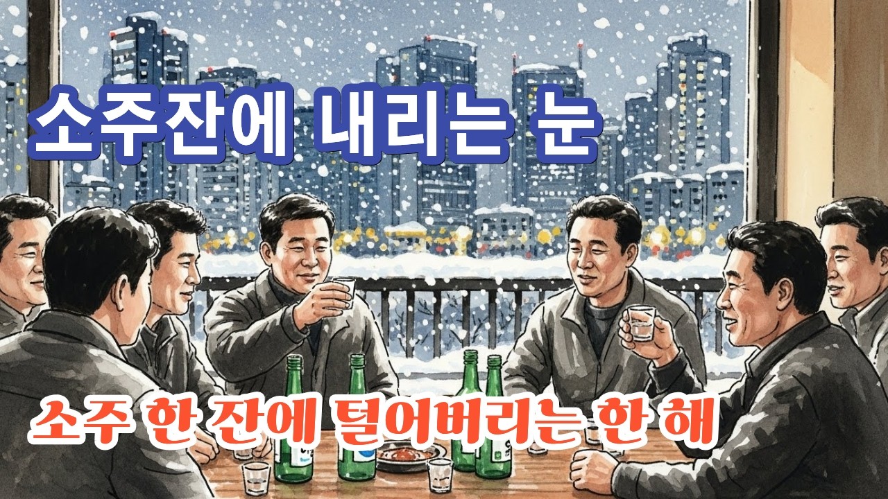 [겨울발라드] 📢 우리 모두 힘들었지만 함께여서 다행이야... 🎧 소주잔에 내리는 눈 | 겨울 감성 발라드